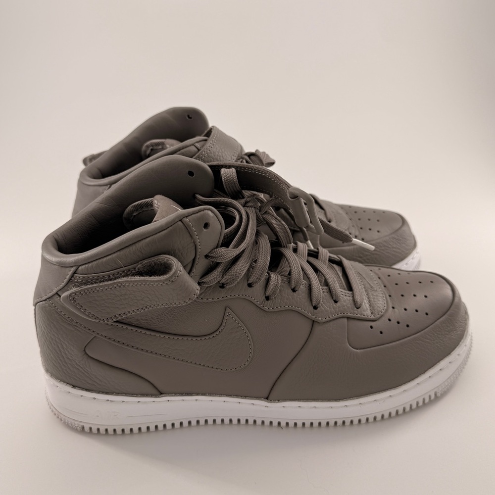 Nikelab Air Force 1 Mid in Light Charcoal Men’s Size 10.5 - Picture 2 of 12